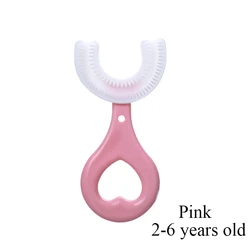 Baby Toothbrush Children 360 Degree U shaped Child Toothbrush Teethers Baby Brush Silicone Kids Teeth Oral Care Cleaning