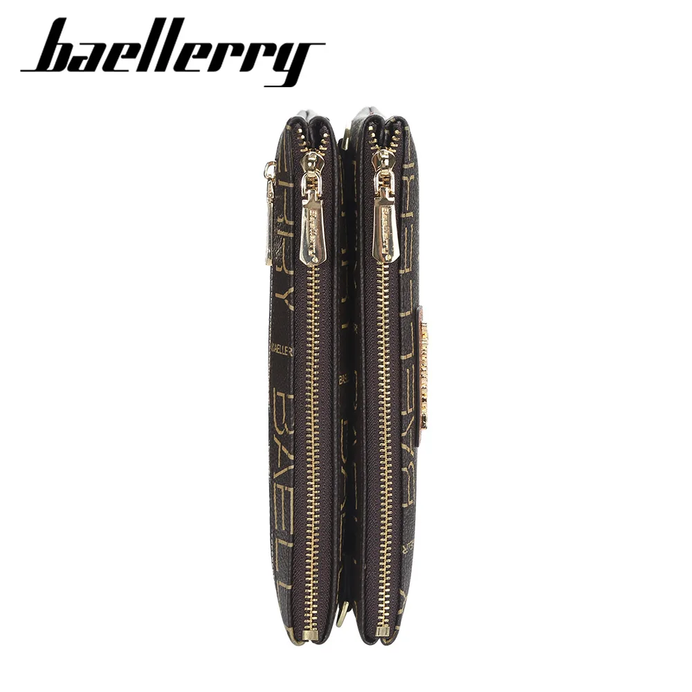 Baellerry Vintage Women Print messenger bag double zipper double layer clutch bag Korean Ladies shoulder bag