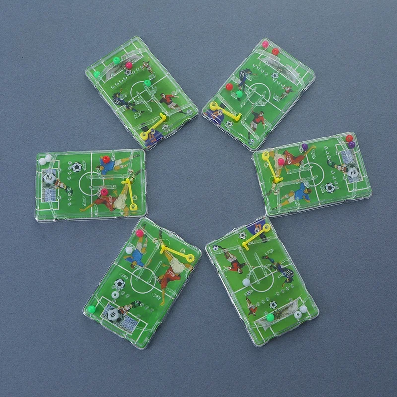 New Cheap Children Play Maze Plastic Handheld Mini Football Word Cup Pinball Games Pinball Board Game