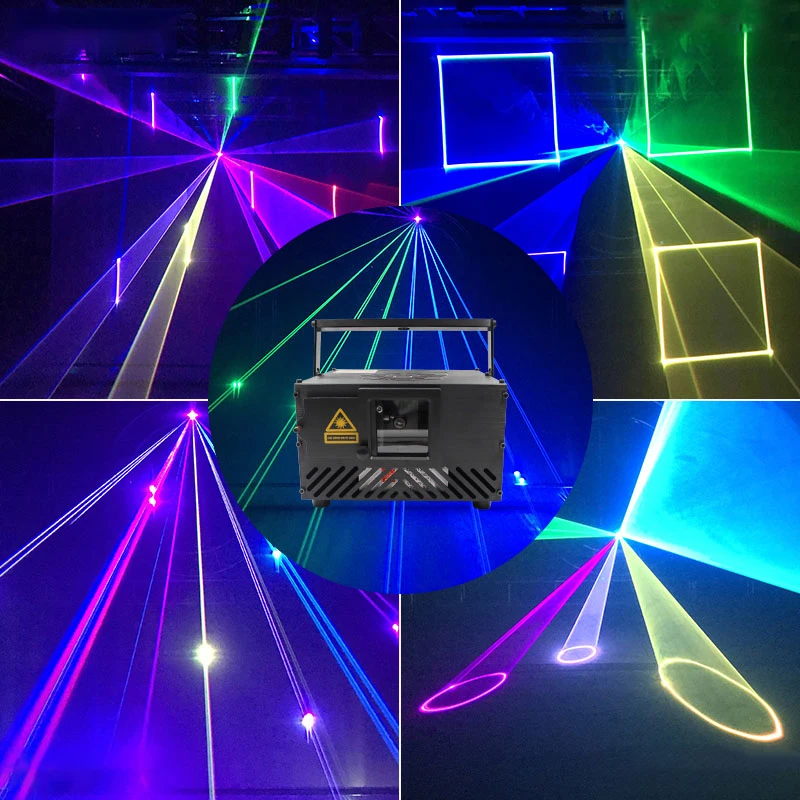 Professional laser beam Emitted sound active wireless remote DMX512 stage lights for ktv dj disco