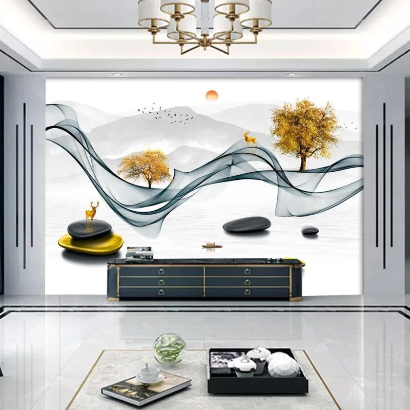 Wallpaper art 3D Wall Murals Wall fabric Paintable hotel indoor decoration5D