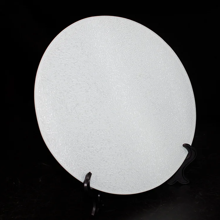 Wholesale Sublimation Blank Glass Cutting Board Personalized Custom Rectangle Round Chopping Cutting Board Kitchenware Supplies