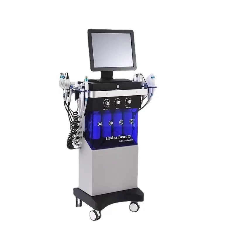 New 14 IN1 Aesthetic medicine hydro facial hidro facial jet peel facial machine hydra beauty machine