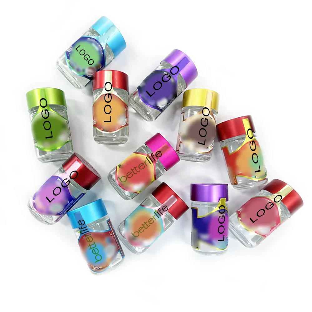 5 pack PRE cartridge packaging jar airtight storage glass bottle new sticker spot stock sealed jars with Child Resistant lid