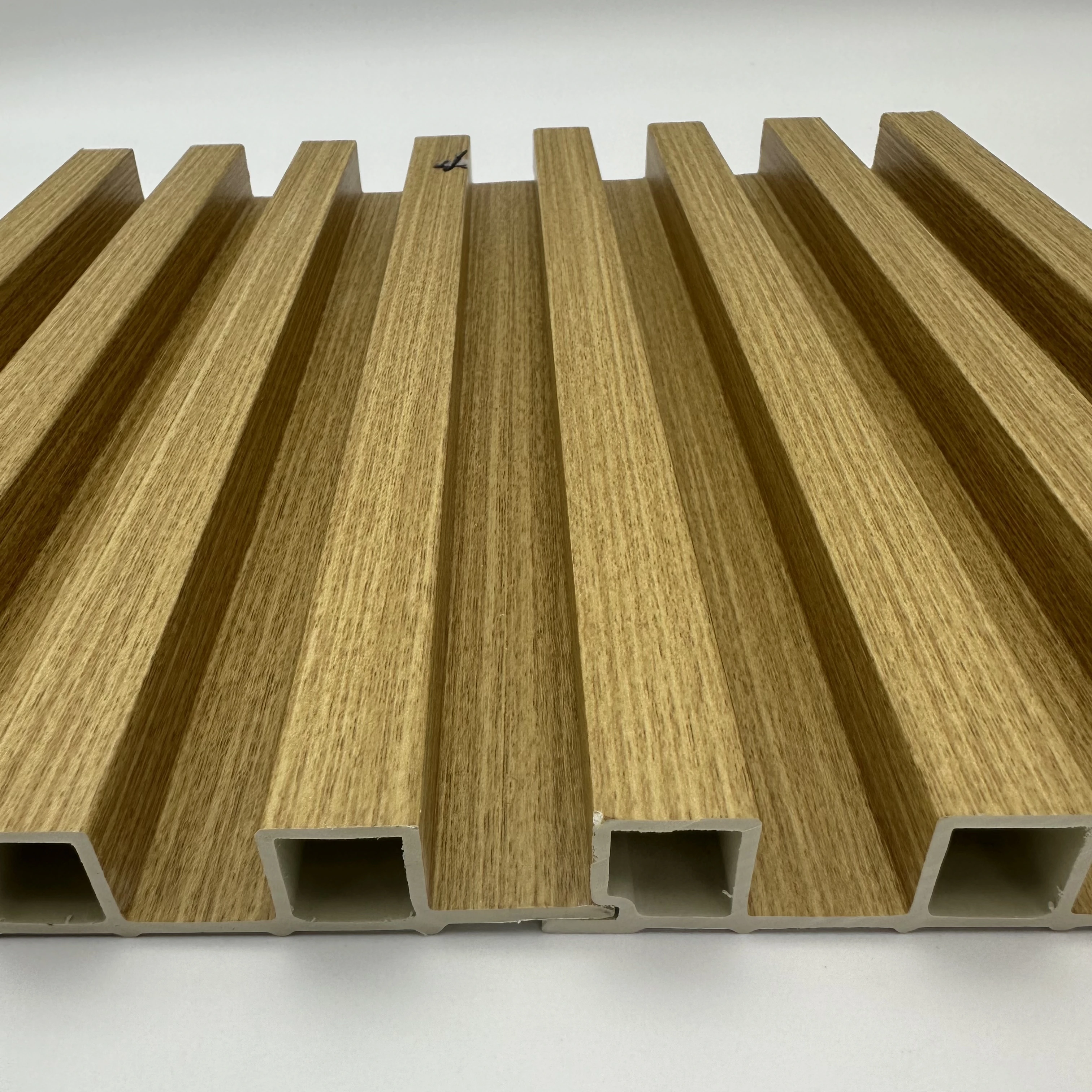 China Wholesale Eco-friendly wpc pvc stone wall panel Waterproof and Soundproof  pvc foam fluted panel interior home decoration