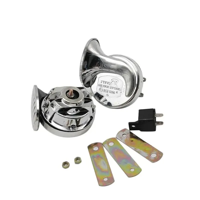 Snail Horn Set with Relay 12V, 2 pcs