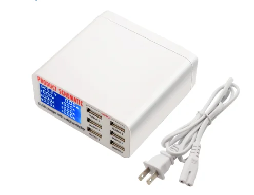  40 Вт 6 Порты USB быстрое зарядное устройство для зарядки станции адаптер Iphone Samsung и других телефона инструменты