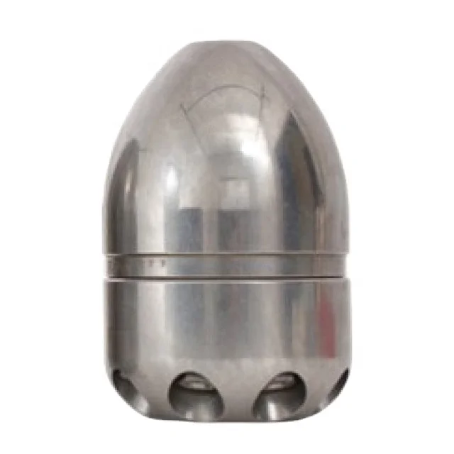 OEM cnc machining parts stainless steel drain clearing sewer turbo nozzle direct hit