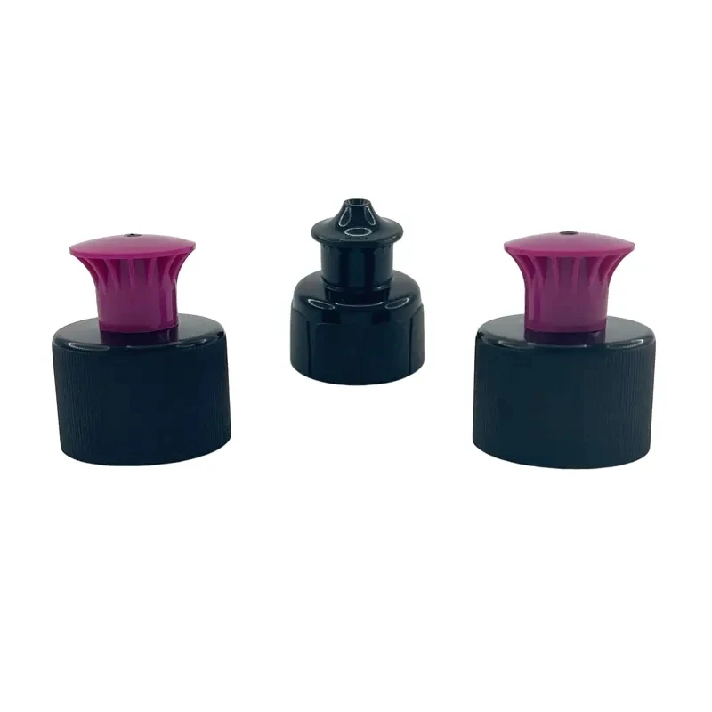 New Factory direct sale 28mm 28/410 plastic water bottle push pull cap pull push cap lids push pull cover cap