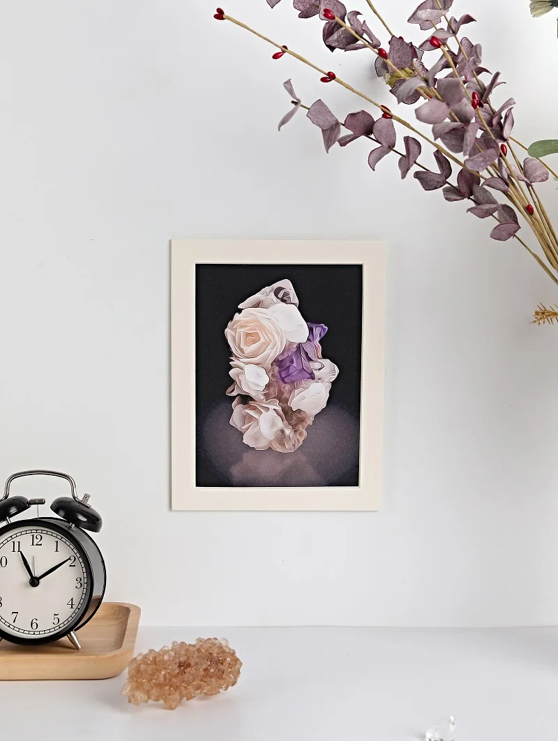 Art Print Hotel Decoration Project Modern Hand Painting Wall Art Frame Picture Resin Print