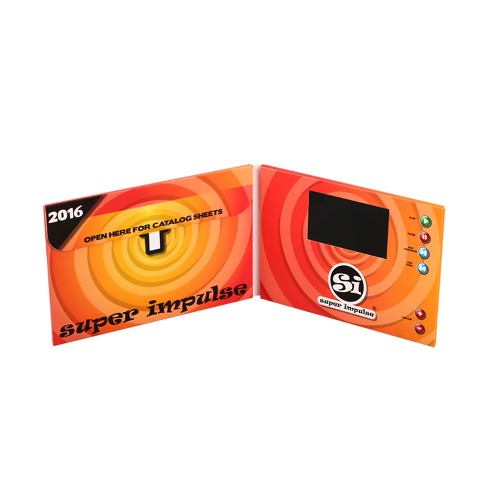 Best Sellers 4.3inch LCD Video Message Gift Card For Business Advertisement