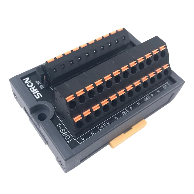 SiRON T089-1 NPN PNP bipolar 8-bit input/output terminal block uses high-quality terminal blocks with LED indicator lights