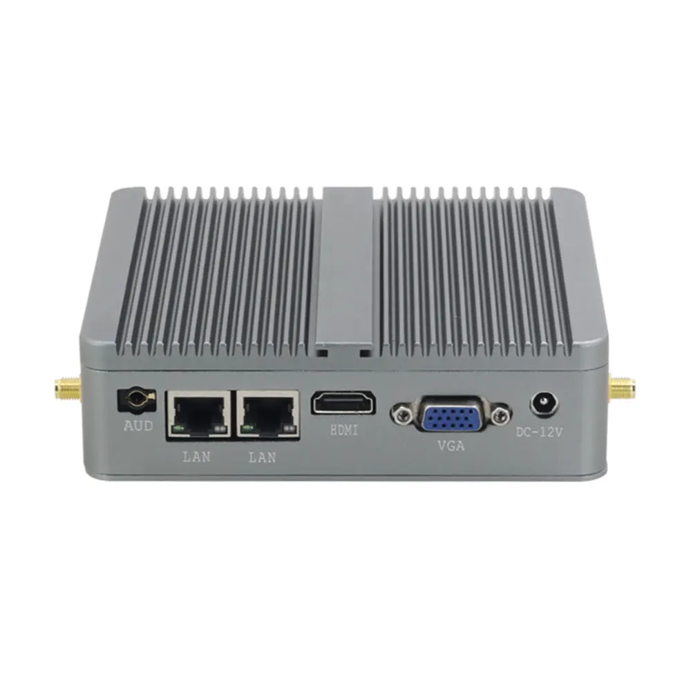  Мини-ПК XCY без вентилятора Процессор i3 5005U 4010U 4010Y двойной разъем RS232 Ethernet промышленный настольный компьютер X86 12
