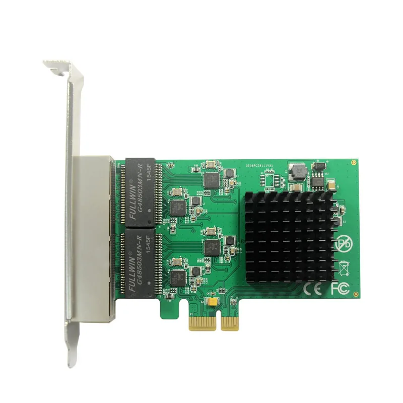 PCI-Express to 4-port Gigabit Ethernet Server Adapter Network Card 10/100/1000Mbps RTL8111 Chipset