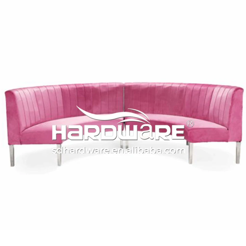 Hot Pink Velvet Couple Wedding Banquettes Relaxing Sofa Chair Events