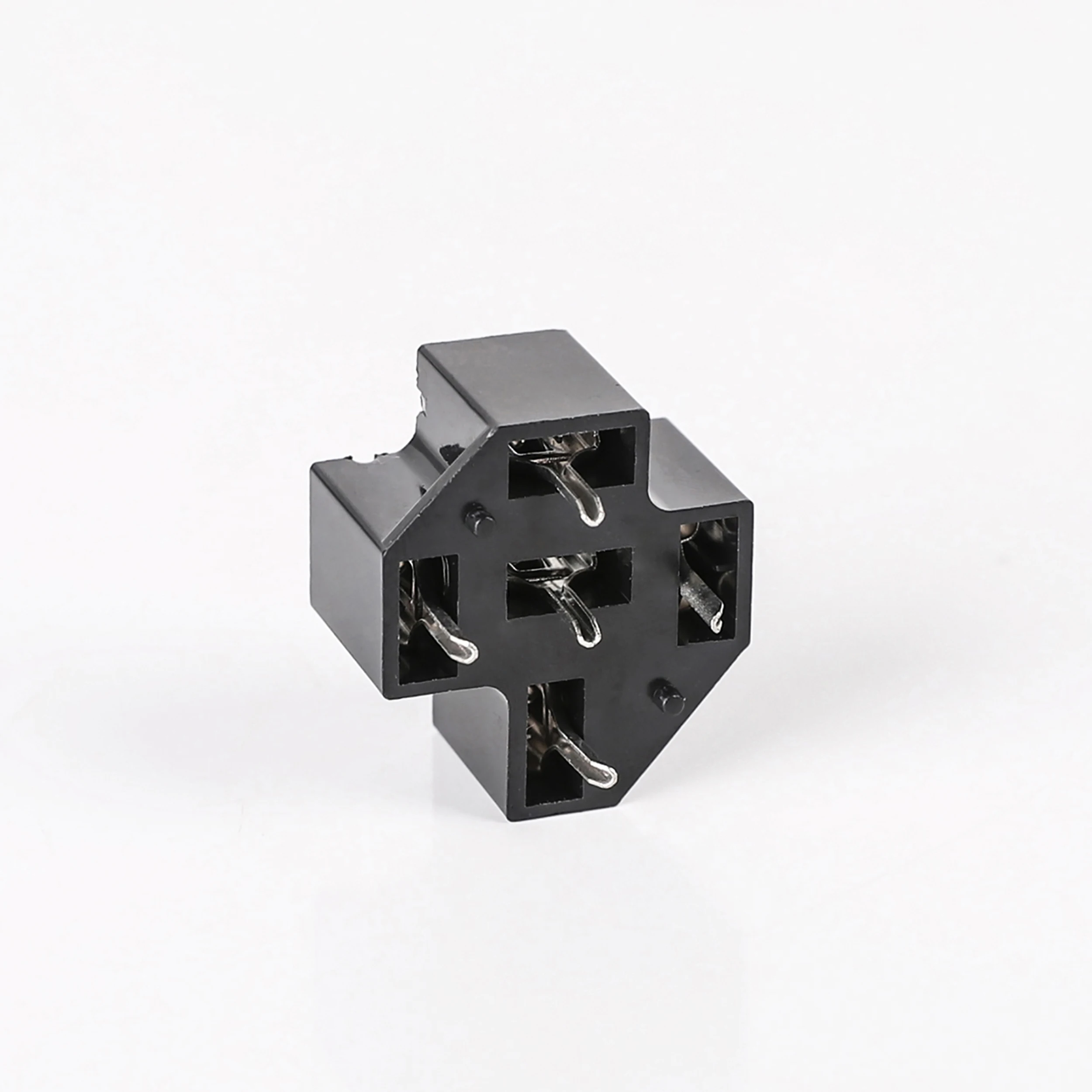 40A 4 Pin type automotive relay socket PCB circuit board socket with insertion spring HFV4 base welding