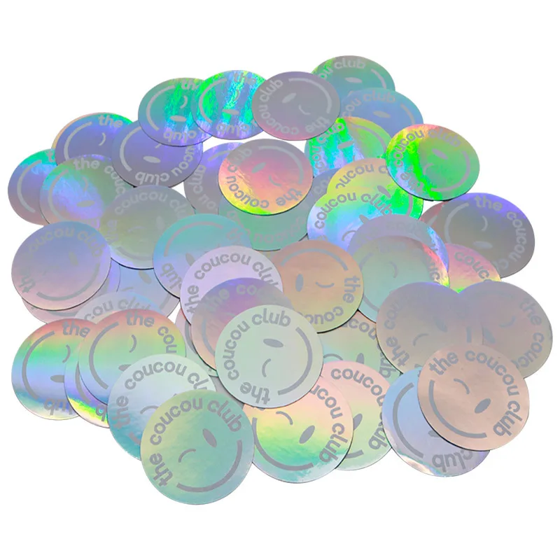 Beautiful self-adhesive holographic reflective cheap radium radiation sticker customization
