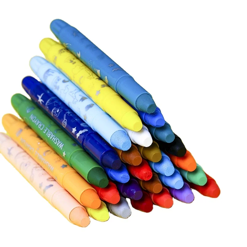 Customize LOGO Art Supplies Water Soluble Oil Pastels for Kids Birthday Gifts Stationary Sets Colorful Crayon Oil Pastel