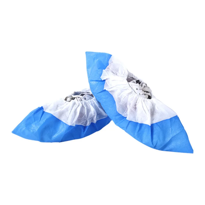 pp+cpe shoe cover Not Easy To Break Disposable Waterproof shoe cover Nonslip Shoe Cover