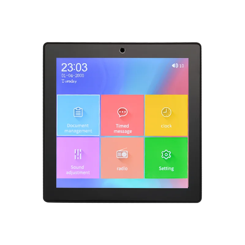 4 channel 4 inch Mini Touch Screen Wireless BT In Wall Radio Amplifier With USB SD Card To Home Theater