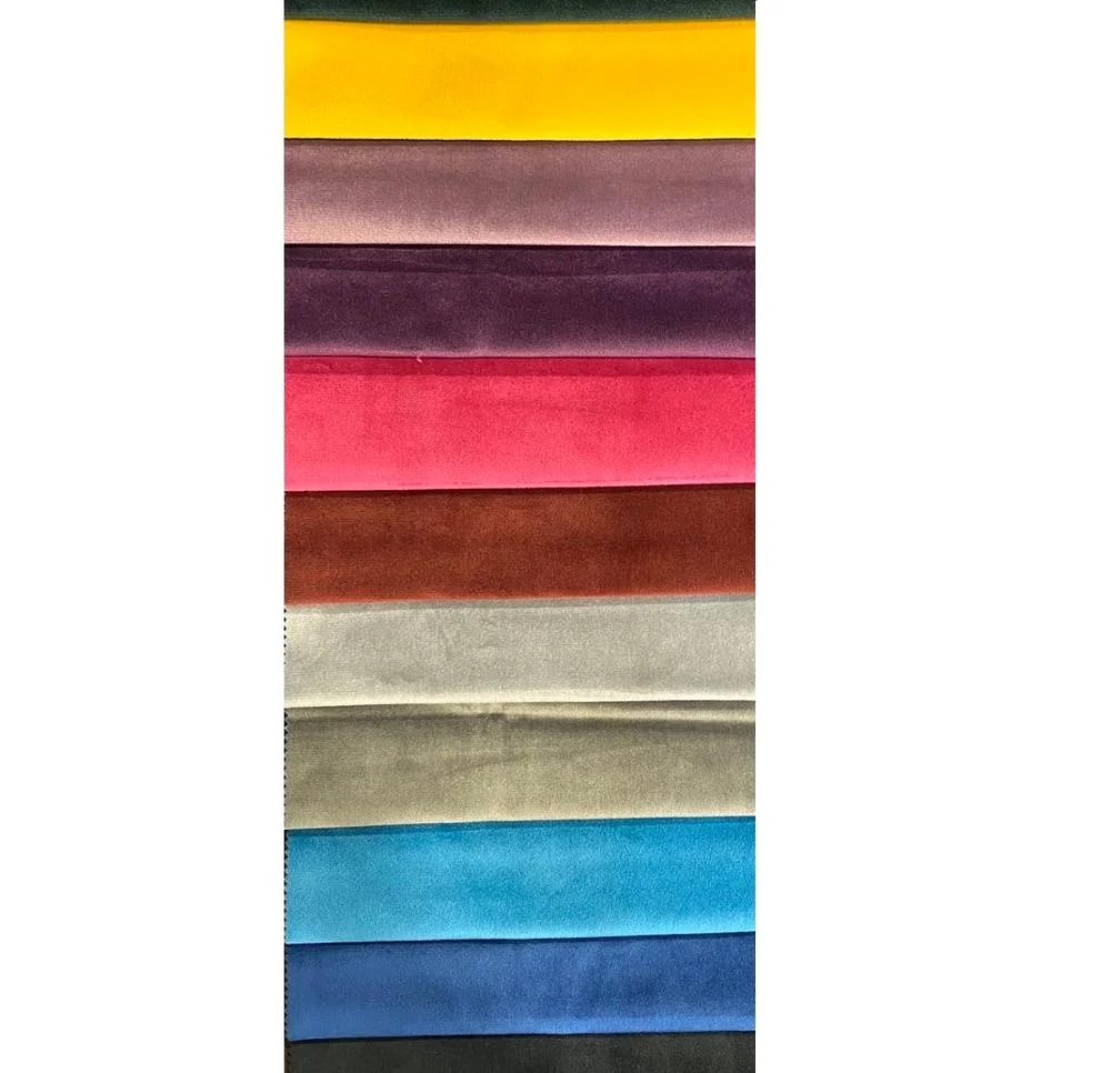 Ультравельветовая Новая фабрика, Высококачественная голландская бархатная ткань, гладкая окрашенная эластичная бархатная ткань для дивана