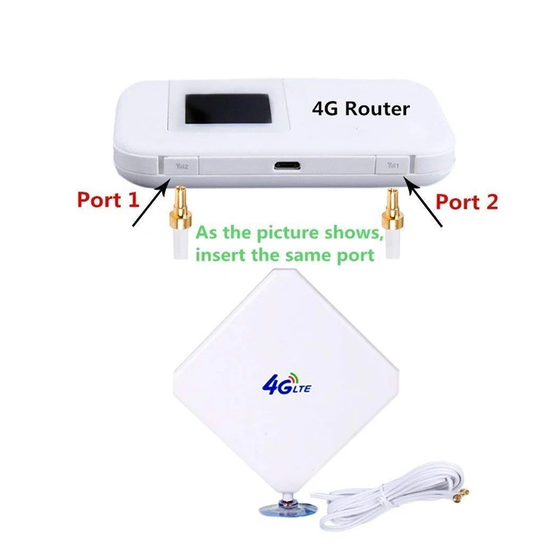Антенна 35dbi dual CRC9/TS9/sma-male 4g однопанельный усилитель lte mimo Wi-Fi
