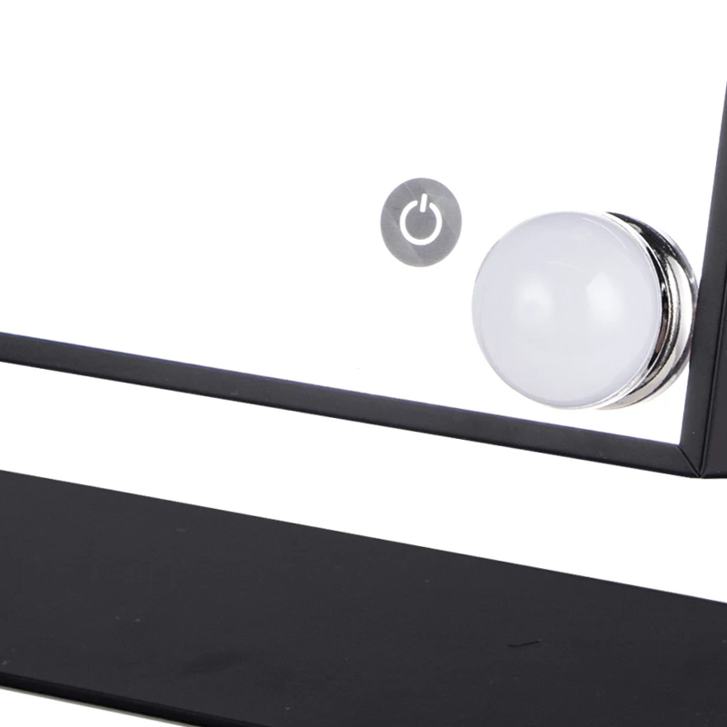 Greenfrom Hollywood Style Touch Control Design Vanity Table Top Led Cosmetic Makeup Mirror With Light Bulbs Gmh1505