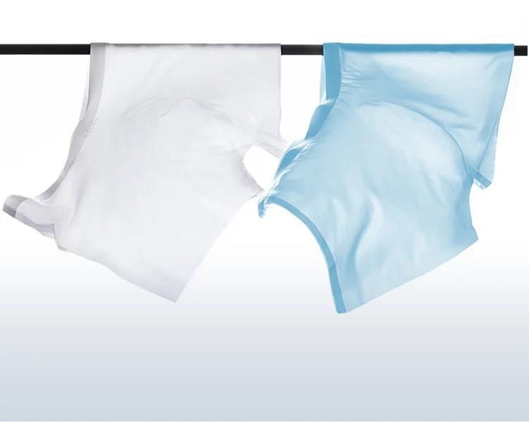 Ultra Thin Breathable Ice Silk Sexy Men Underwear Boxer Briefs Plus Size Nylon Cotton Transparent Boxer Briefs