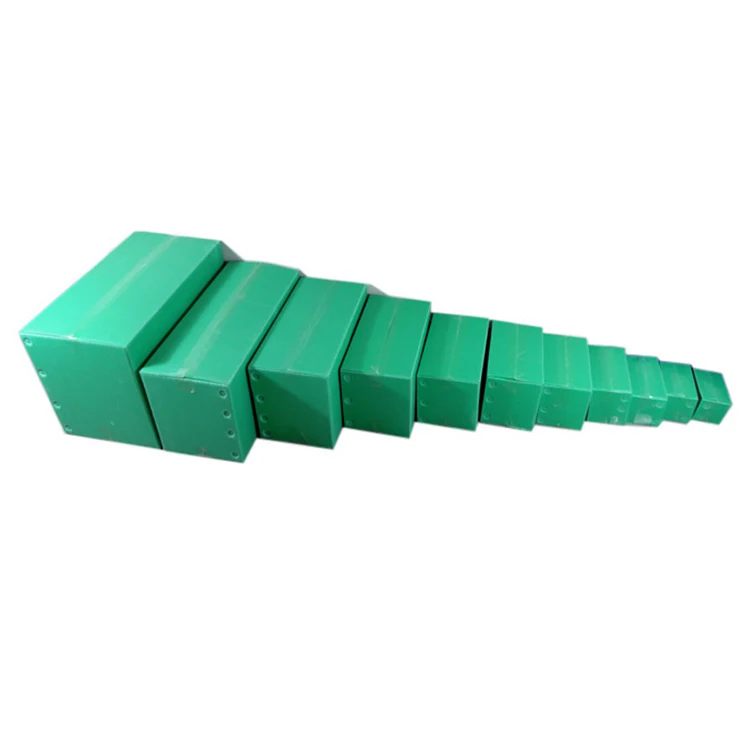 Green Corrugated Plastic Carton Box Twin Wall Pp Box Shipping Box