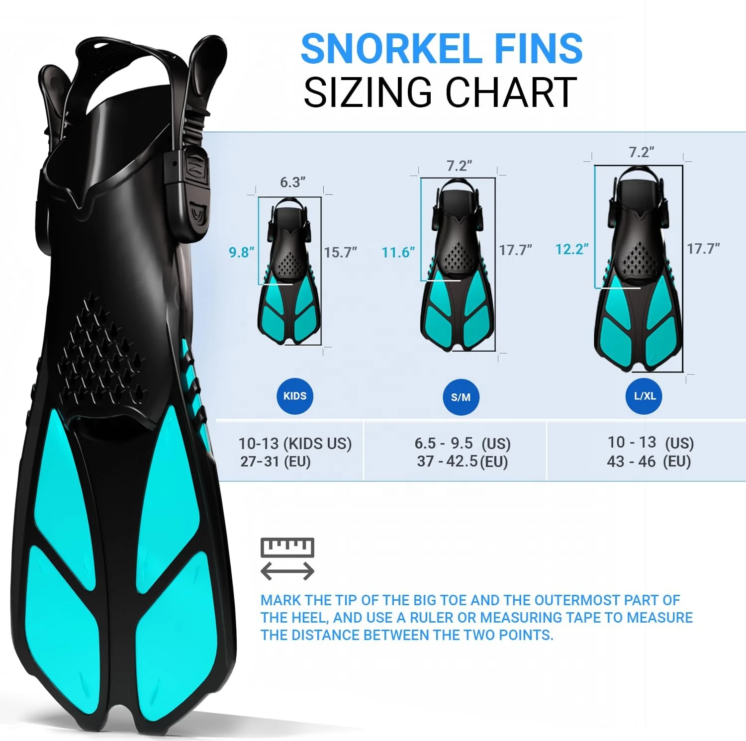 OEM Swimming Diving Snorkeling Training Short Fins Adjustable Straps Diving Fins Swimming Flippers And Neoprene Waterproof Sock