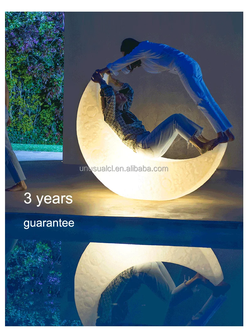 Design Waterproof 3d Moon and Stars Ramadan Led Motif Decorations Lights High Quality New Christmas Yellow Halloween Wedding Day