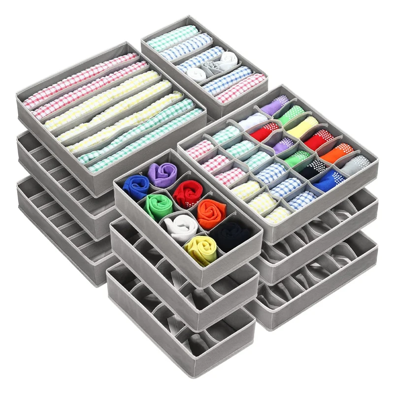 Houseware Closet Underwear Organizer Drawer Divider Clothes Storage Box