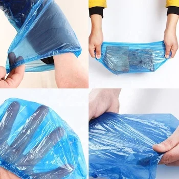 Non-woven sleeves Disposable Waterproof Plastic disposable over Wholesale disposable plastic arm sleeve cover blue pe oversleeve