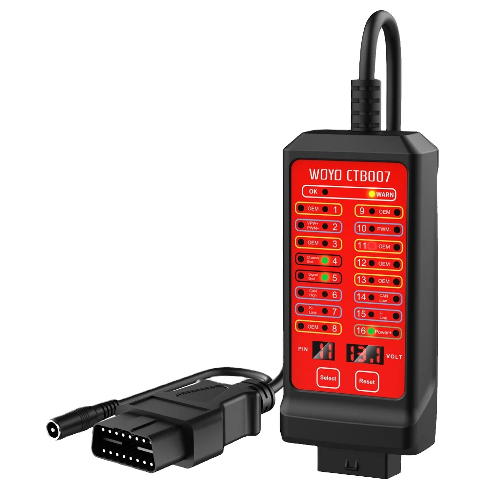 WOYO CTB007 16 Pin CAN Tester Box for OBDII Port Diagnostic Includes a 75cm Cable