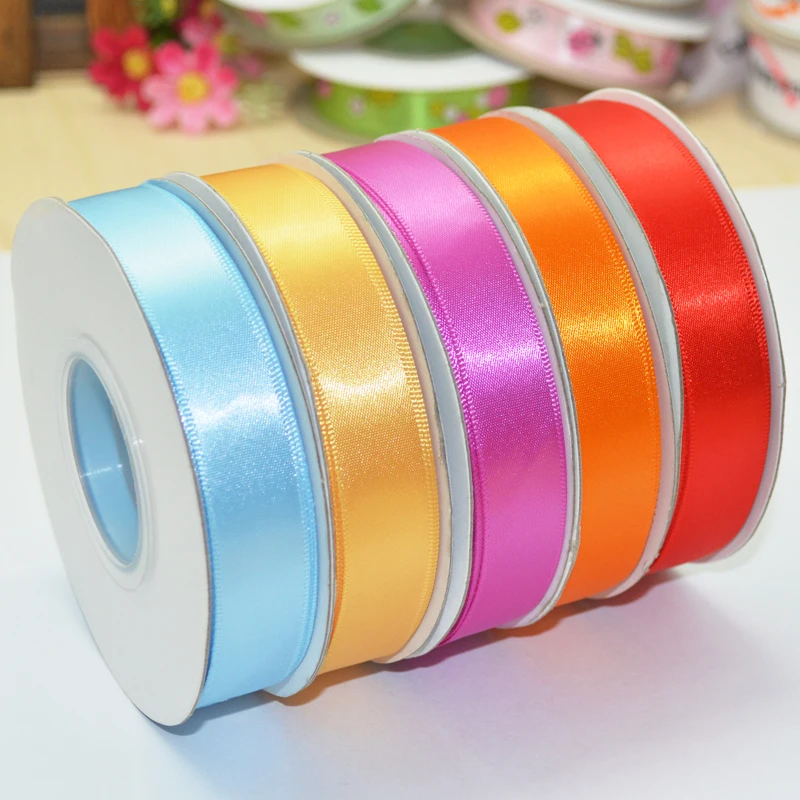 Gordon Ribbons Christmas Hot Sale Gift Ribbon Roll Stocked Single Faced Satin Ribbon Polyester Webbing For Gift Wrapping