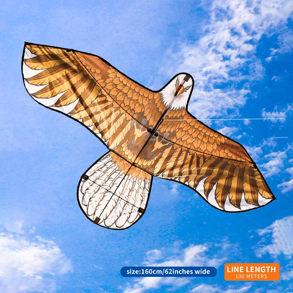 Factory Direct Wholesale Eagle Kite New Design Model Polyester Kite Fiberglass Frame Easy to Fly China OEM Customized Lo