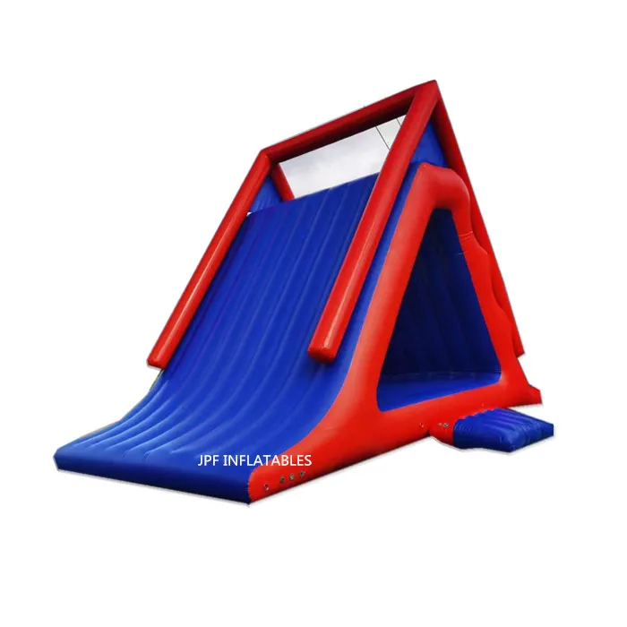 Inflatable Air tight Water  slide with pool for amusement park. Inflatable air sealed slide with pool for land