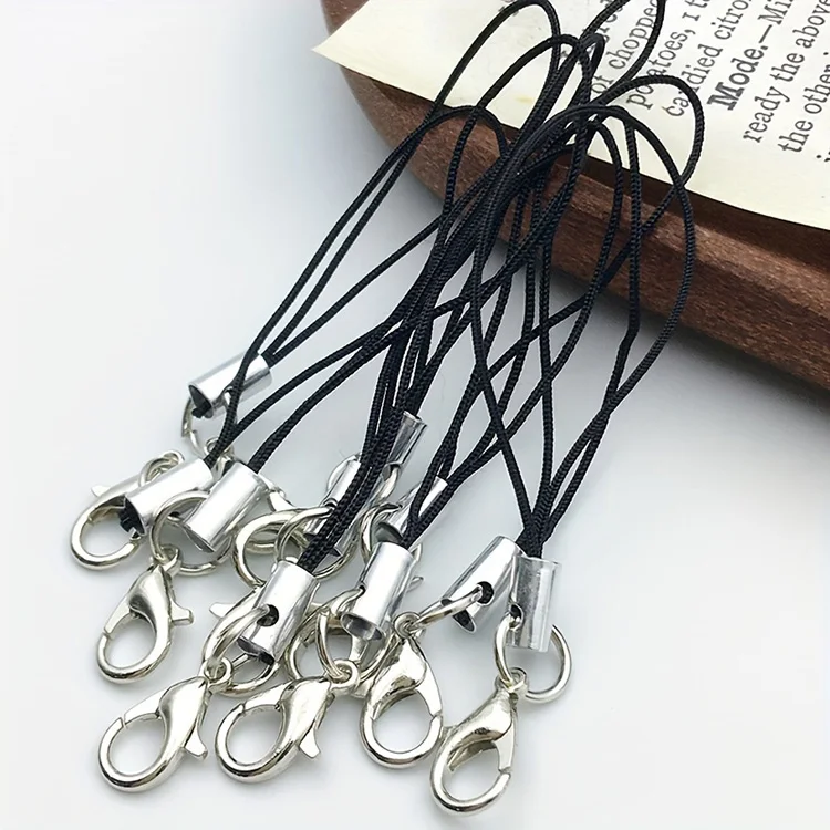 Promotional Polyester Lanyard Strap Cord with Jump Ring Mobile Phone Straps Handmade Accessories DIY Crafts Pendant Cords