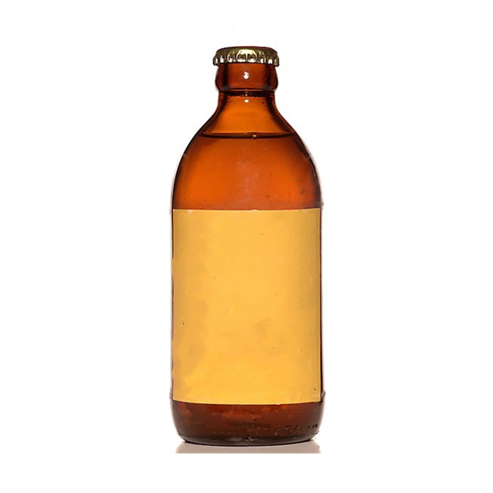 Wholesale Custom Brown 12 oz 355ml  Amber Glass Stubby Beer Bottles 355 ml With Twist Off Neck Crown Cap