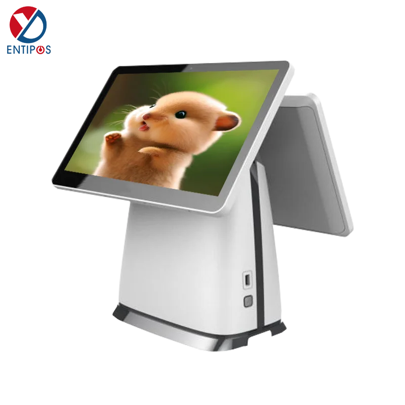 15.6 Inch Double Screen Desktop Pos Terminal All In One Pc Pos