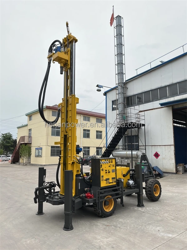 Chinese famous brand 200-300m deep well drilling rig vehicle mounted portable water well drilling rig