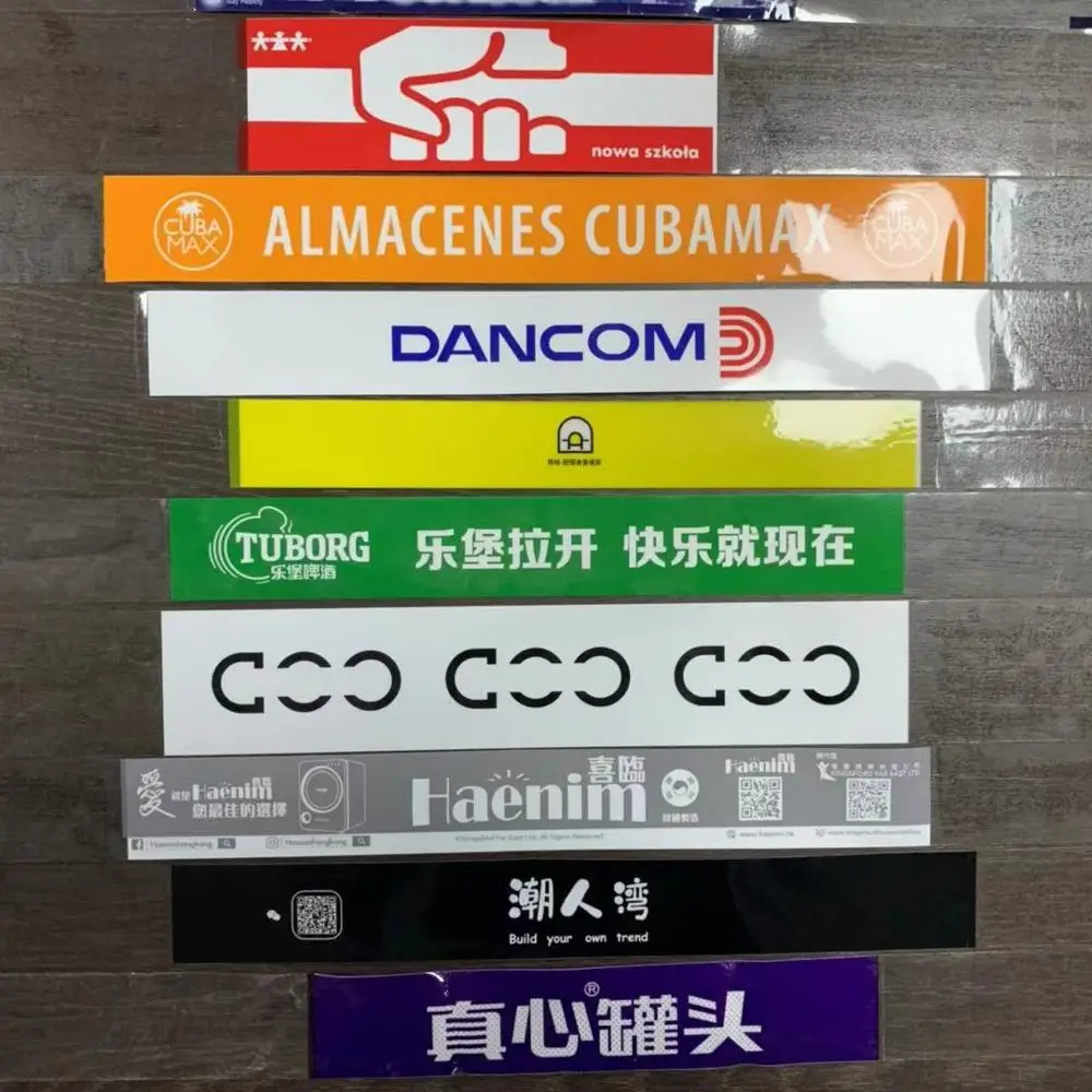 sturdy white plastic strips with high tack adhesive on each end are convenient for all packages packed 25 pieces per PE bags