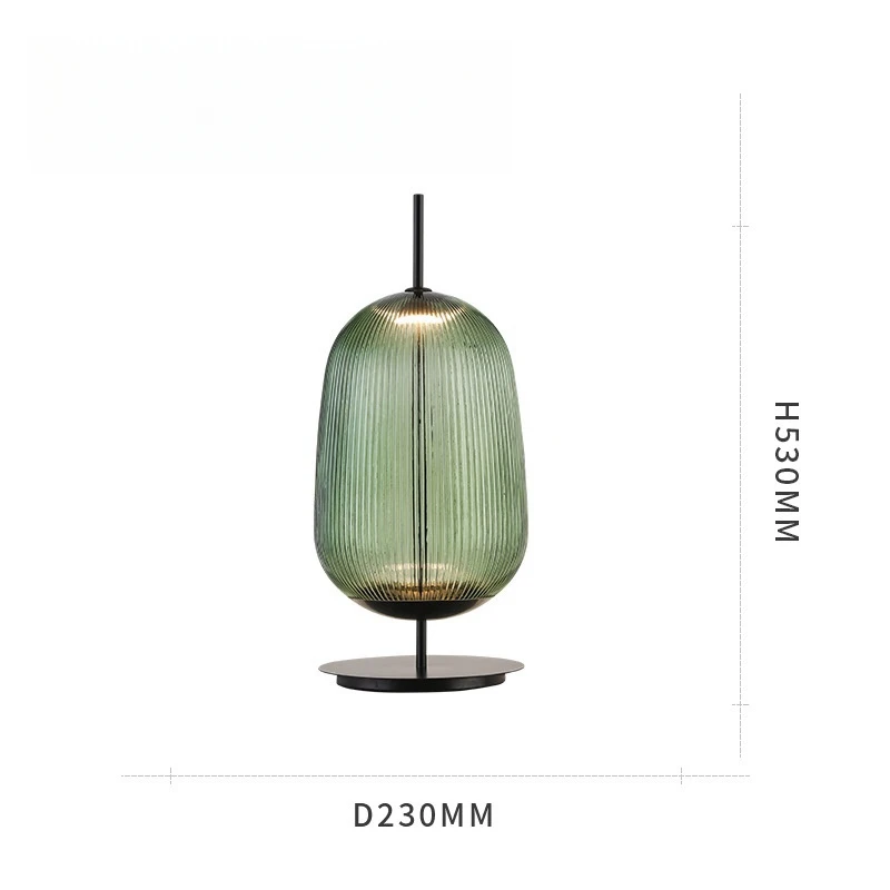 Hotel Bedroom Restaurant Nordic Table Lamp Luxury Modern Stained Glass Table Lamp