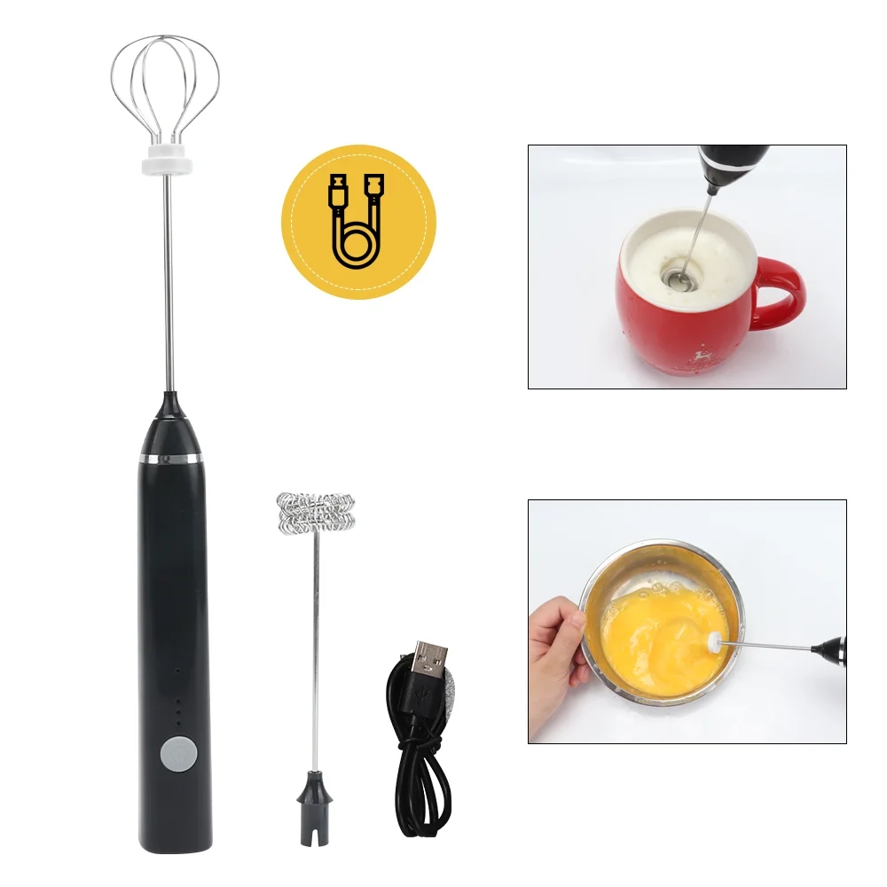 B79-0023 2023 Milk Frother Handheld Coffee Whisk Mini Blender Electric Foamer Battery Operated Milk Frother