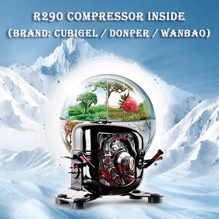 Supermarket Glass Door Upright Display Commercial Beverage Cooler Refrigerator LSC-458F