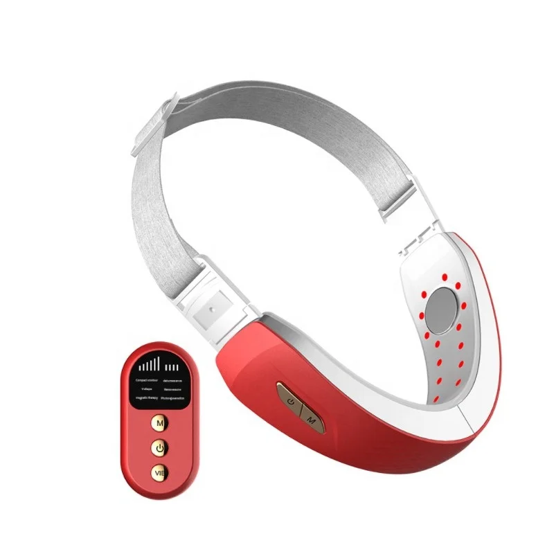 USB Charging V-Line Facial Lifting Device V Shape Face Beauty Skin Care Slimming Lifting Belt Red Blue Light