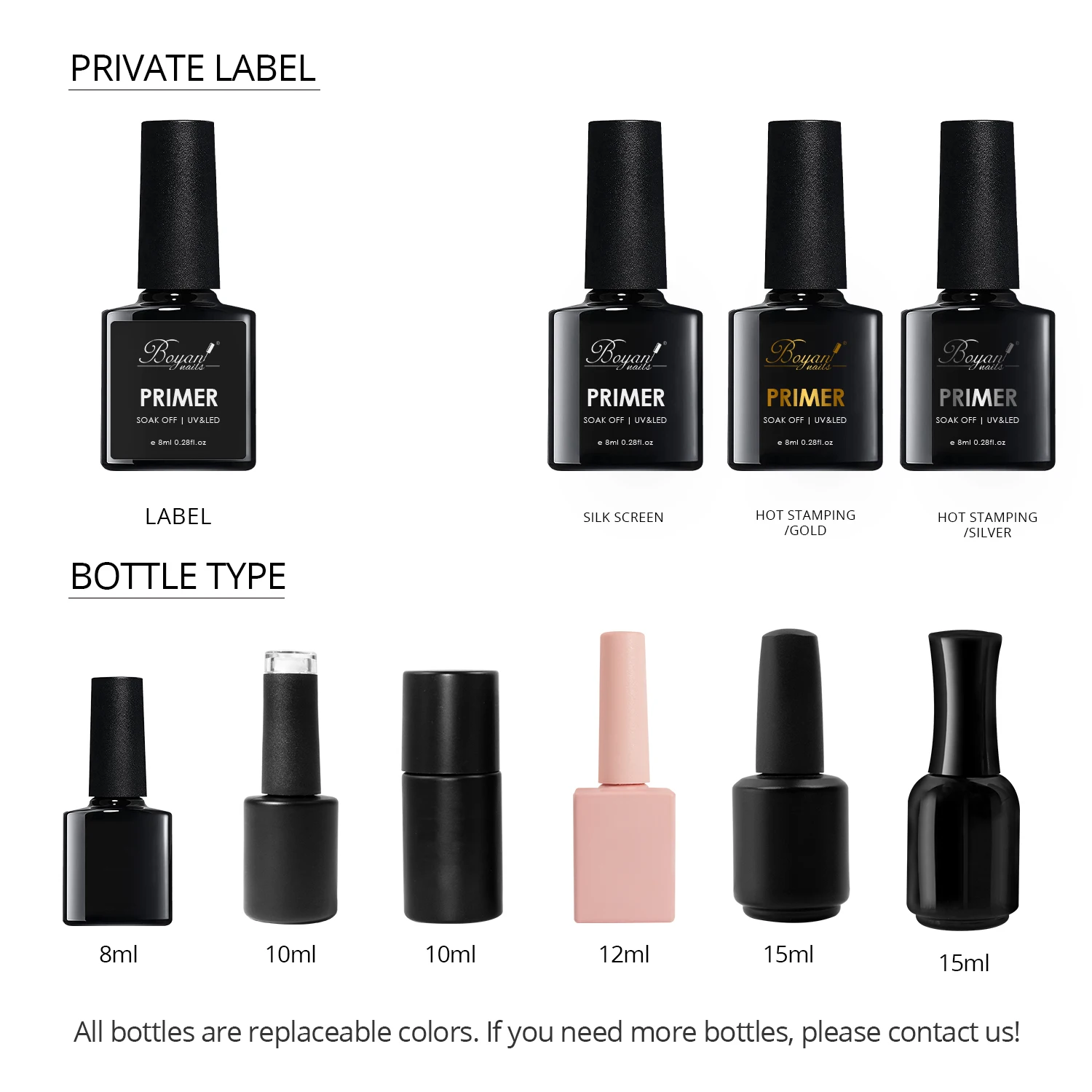 SCI protein bond gentle dehydrator and primer gel nail acrylique polish uv bulk bottle