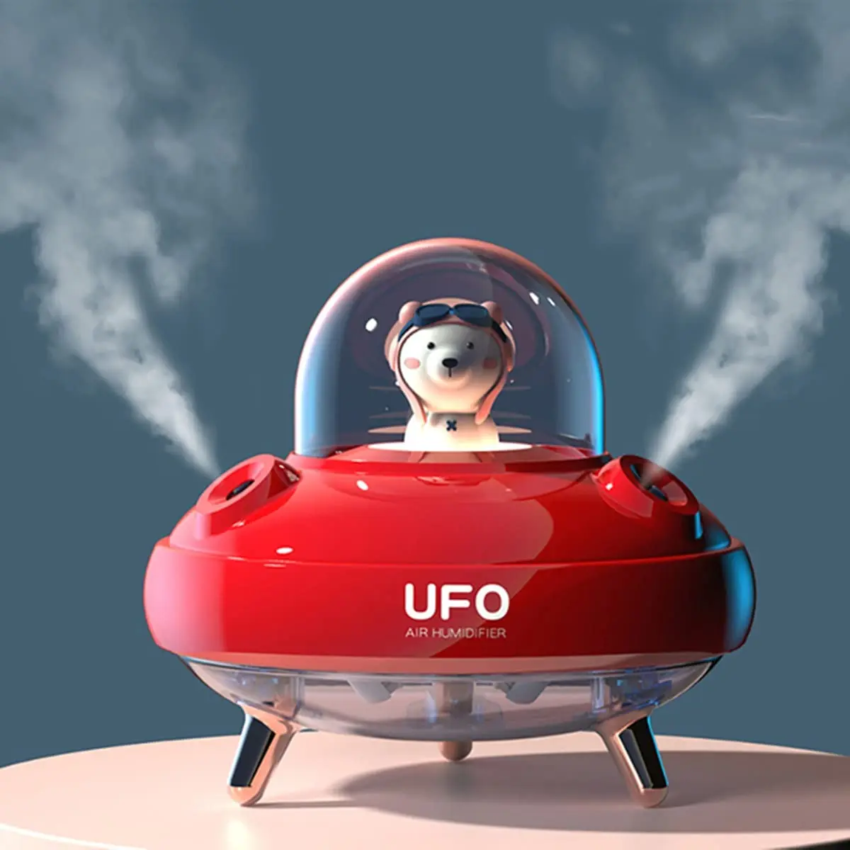 Amazon Hot Selling UFO Toy Atomizer Water Meter Ultrasonic Quiet Desktop Mini USB Aromatherapy Humidifier