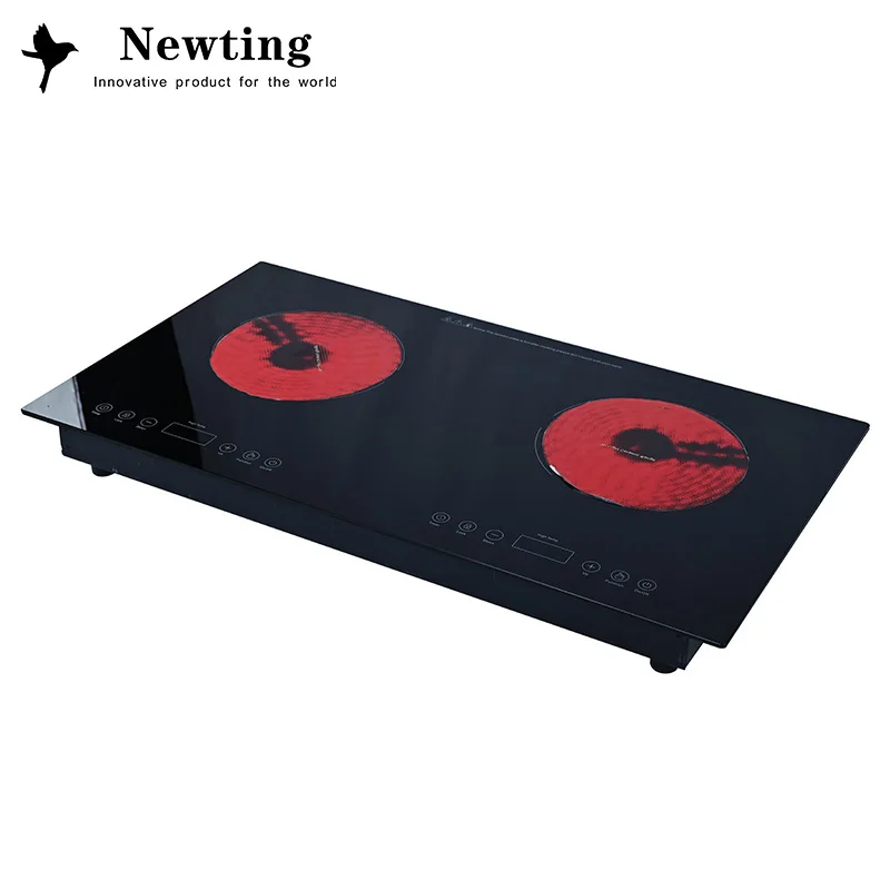 New Product 2021 Aluminum coil Stainless Steel Case Household Multifunction 2 Burner Induction Cooker