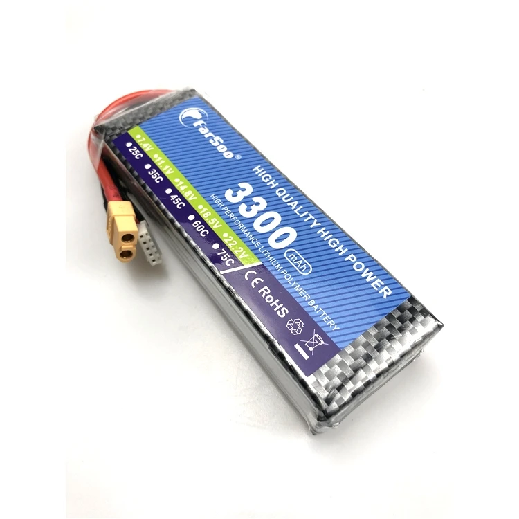 4S RC Lipo battery 3000mAh 3300mAh 3500mAh  100C Graphene Cell For RC Drone  Boat lithium battery with Deans  Connector